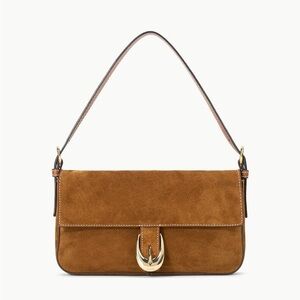 Staud Harlow Bag in Tan Suede